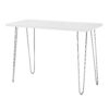 Mid-Century Modern Hairpin Leg Computer Desk - White - Image 3