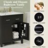 30" Bathroom Vanity With Sink And Soft Close Doors - Black - Image 4