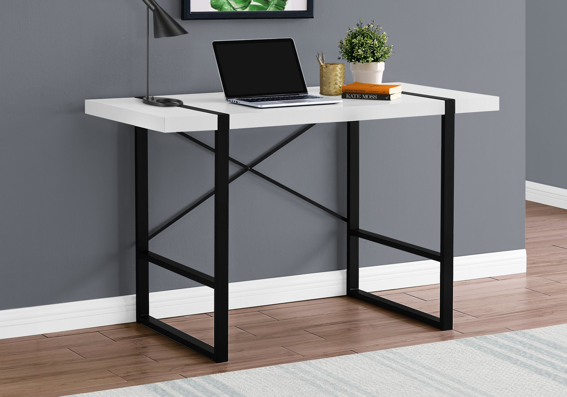Computer Desk For Home Office, Laptop, Contemporary & Versatile Placement - White - Image 4