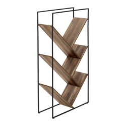 Bookshelf, Bookcase, Etagere, 3 Tier, Office, Contemporary & Modern - Brown