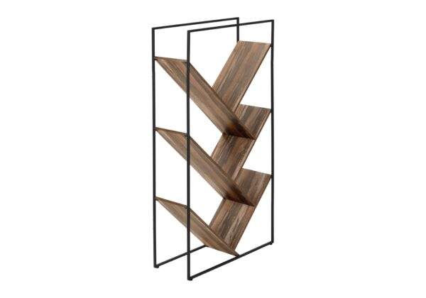Bookshelf, Bookcase, Etagere, 3 Tier, Office, Contemporary & Modern - Brown