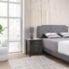 3 Drawer Nightstand - Black - Image 5