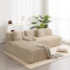 Cloud - Sectional Sofa Upholstered Couch Free Combined Sofa - Light Coffee - Image 3