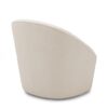 Anson - Swivel Chair With Soft Rounded Back - Off White - Image 9