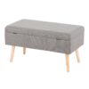 Storage Contemporary Bench - Natural / Gray - Image 4