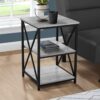 Accent Table, Side Contemporary And Modern - Gray - Image 12