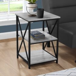 Accent Table, Side Contemporary And Modern - Gray