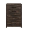Monica - Chest With Spacious Drawers Bar Handles - Dark Oak - Image 4