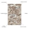 Sphinx - Indoor & Outdoor Washable Non - Slip Accent Rug - Cream / Brown - Image 4
