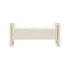 Modern Teddy Bed End Bench With Arms And Storage, Upholstered Large Foot Rest Stool, Comfy Window Vanity Bench For Living Room, Dorm, Coffee Table, Teddy - Cream - Image 6