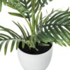28" Tall, Artificial Plant, Palm Tree, Indoor, Faux, Fake, Floor, Greenery, Potted, Real Touch, Decorative - Green / White - Image 2