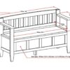 Brooklyn - Entryway Storage Bench - Coffee Brown - Image 7