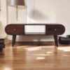 Circular TV Unit - Walnut - Image 10