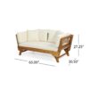 Outdoor Expandable Daybed And Cushions - Teak - Image 5