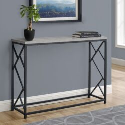 Accent Console Table For Entryway, Contemporary And Modern - Gray