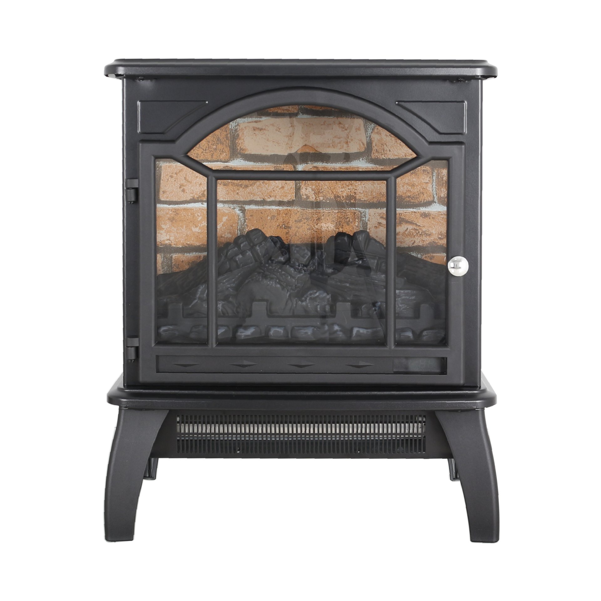 18 Inch 3D Flame Electric Infrared Quartz Fireplace Stove With Remote Control - Black - Image 8