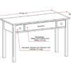 Avalon - Writing Office Desk - Dark Tobacco Brown - Image 8
