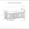 Lev - Entryway Storage Bench - Smoky Brown - Image 10