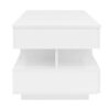 Lift Top Coffee Table With 2 Drawers, Multi Functional Lift Top Coffee Table With High Gloss Finish For Living Room - White - Image 8