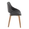Fabrico - Mid-Century Modern Dining Chair (Set of 2) - Zebra / Charcoal - Image 3