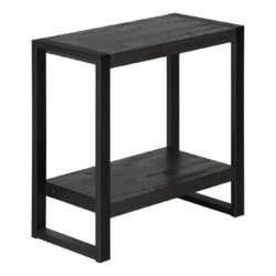 Accent Table, Side Industrial - Black