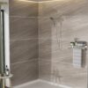 Multi Function Adjustable Hand Shower 8 Function Hand Shower, Plastic Construction - Brushed Nickel - Image 5