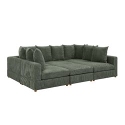 Haven - 6 Piece Modular Sectional - Green