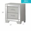 Madison - Nightstand - Silver Champagne - Image 4