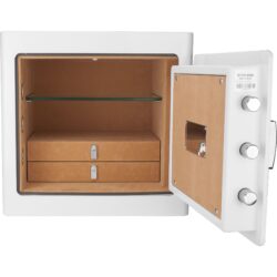 1.01 Cubic Ft Jewelry Safe - White
