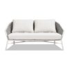 Rowan - Rope Barrel Back Patio Conversation Loveseat Sofa - Optic White - Image 12
