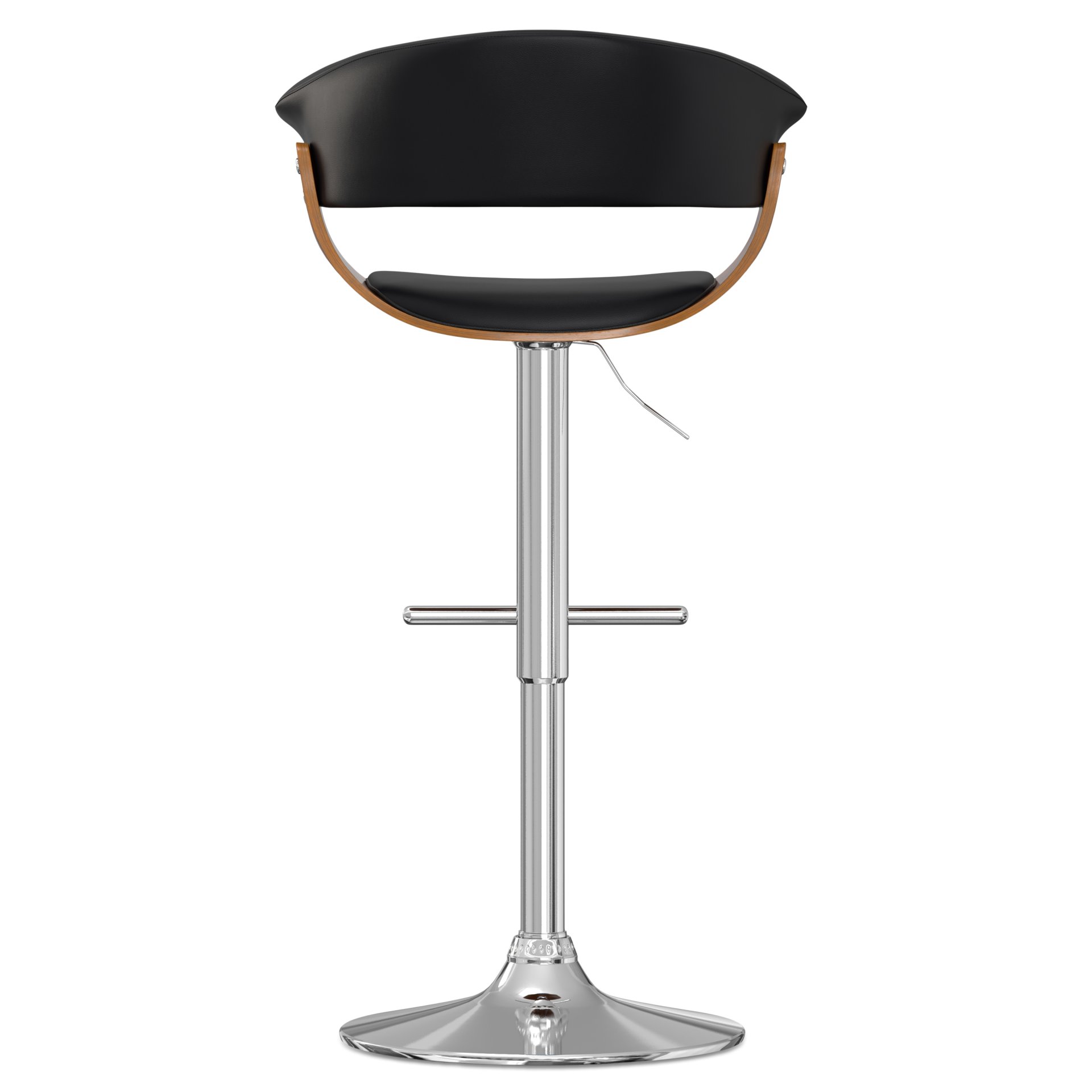 Sheldon - Adjustable Swivel Bar Stool - Black - Image 4