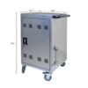 Mobile Charging Cart For Tablets Laptops 35 Device Capacity Matt Silver Metal - Silver - Image 4