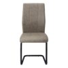 Dining Chair, Side, Upholstered For Dining Room, Contemporary (Set of 2) - Taupe - Image 2