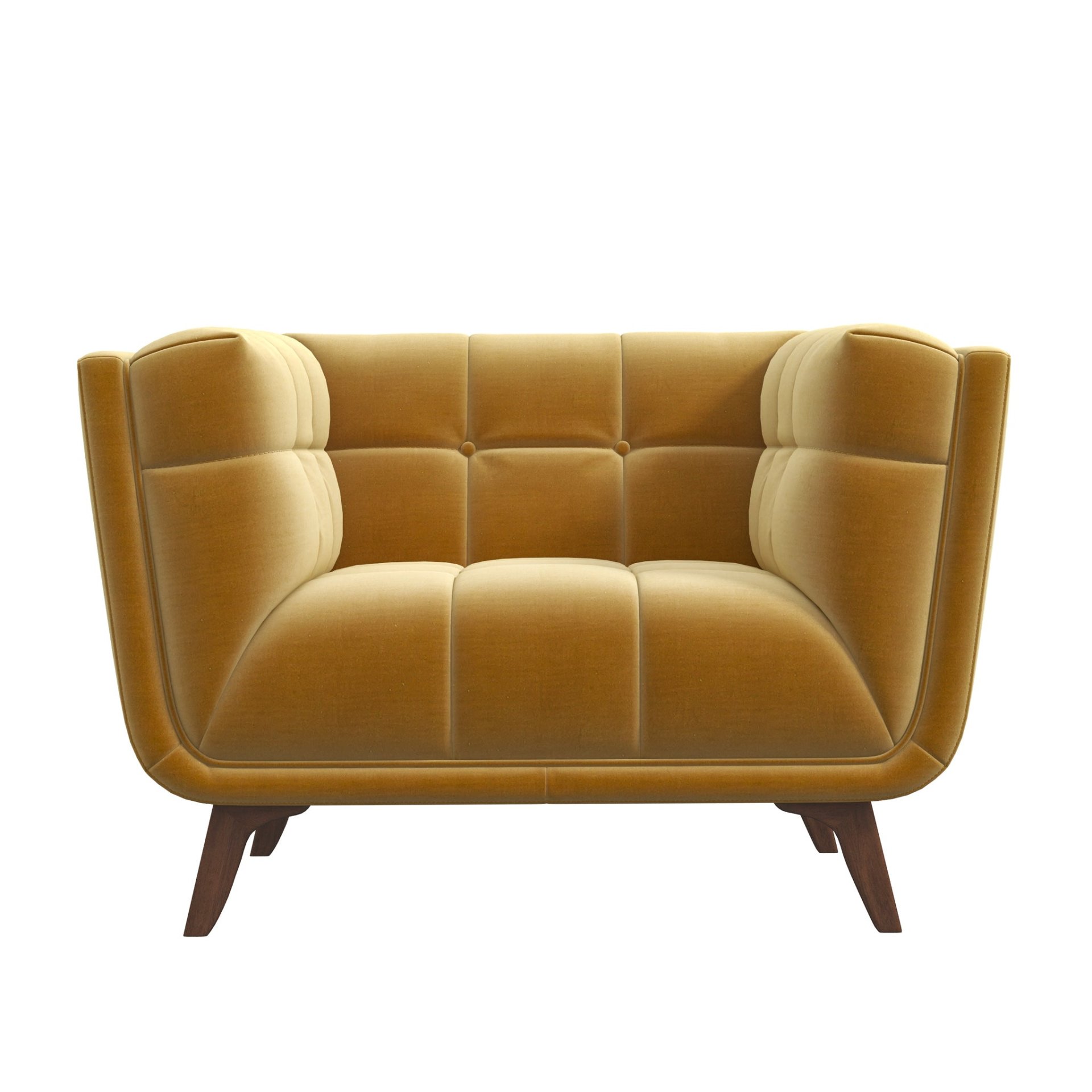 Addison - Mid-Century Modern Lounge Chair - Yellow - Image 7