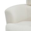 360 Degree Swivel Accent Barrel Chair With Adjustable Headrest Berber Fleece For Living Room, Bedroom, Office - Cream - Image 19