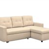 Convertible L Shaped Sectional Sleeper Sofa Bed, Saving Pull Out Couch - Beige - Image 10