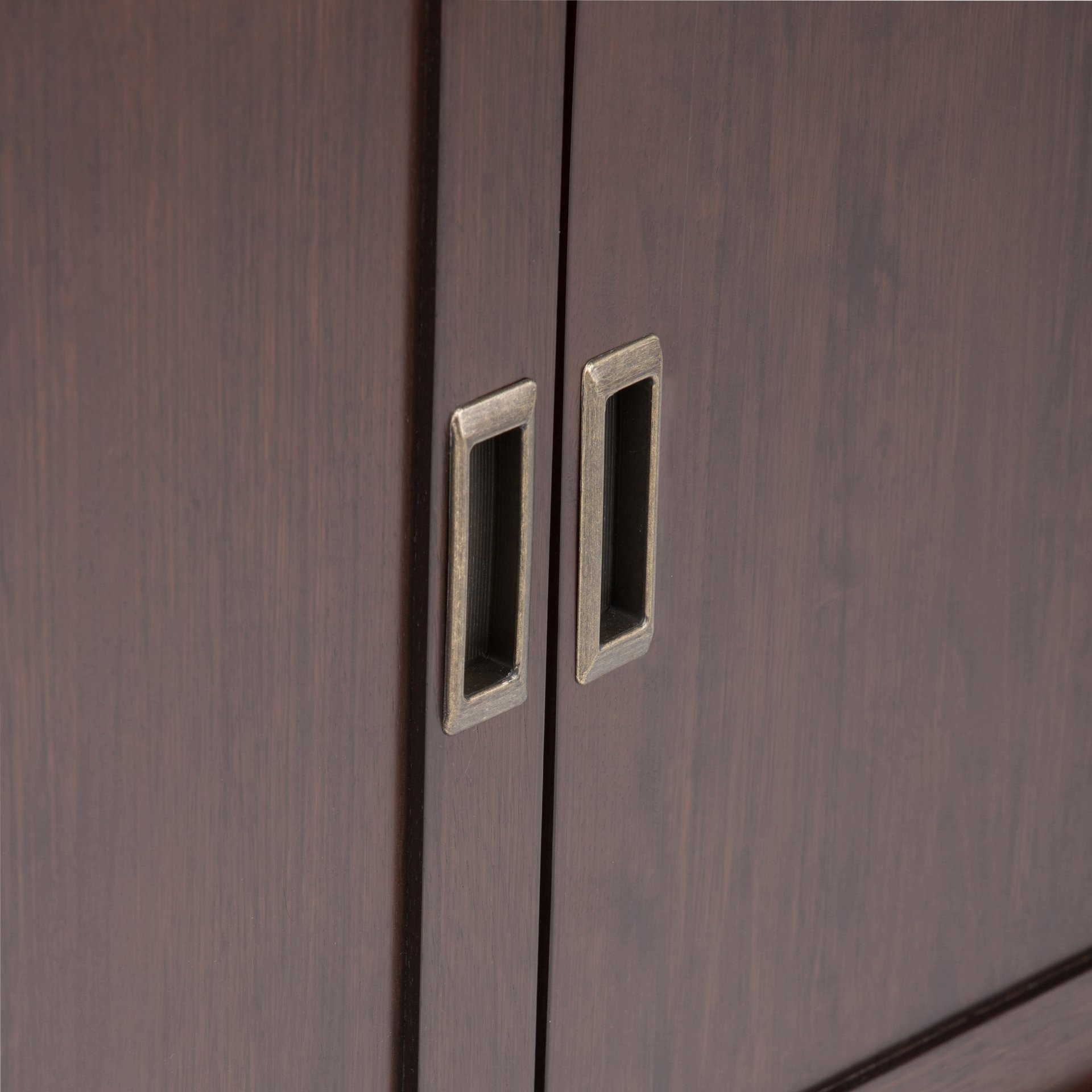 Draper - Mid Century Low Storage Cabinet - Medium Auburn Brown - Image 7