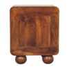Open Woven Bedside Table, 1 Drawer - Chestnut - Image 4