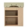 21.6" Floating Bathroom Vanity With Basin And Left Side Storage - Wood - Image 11
