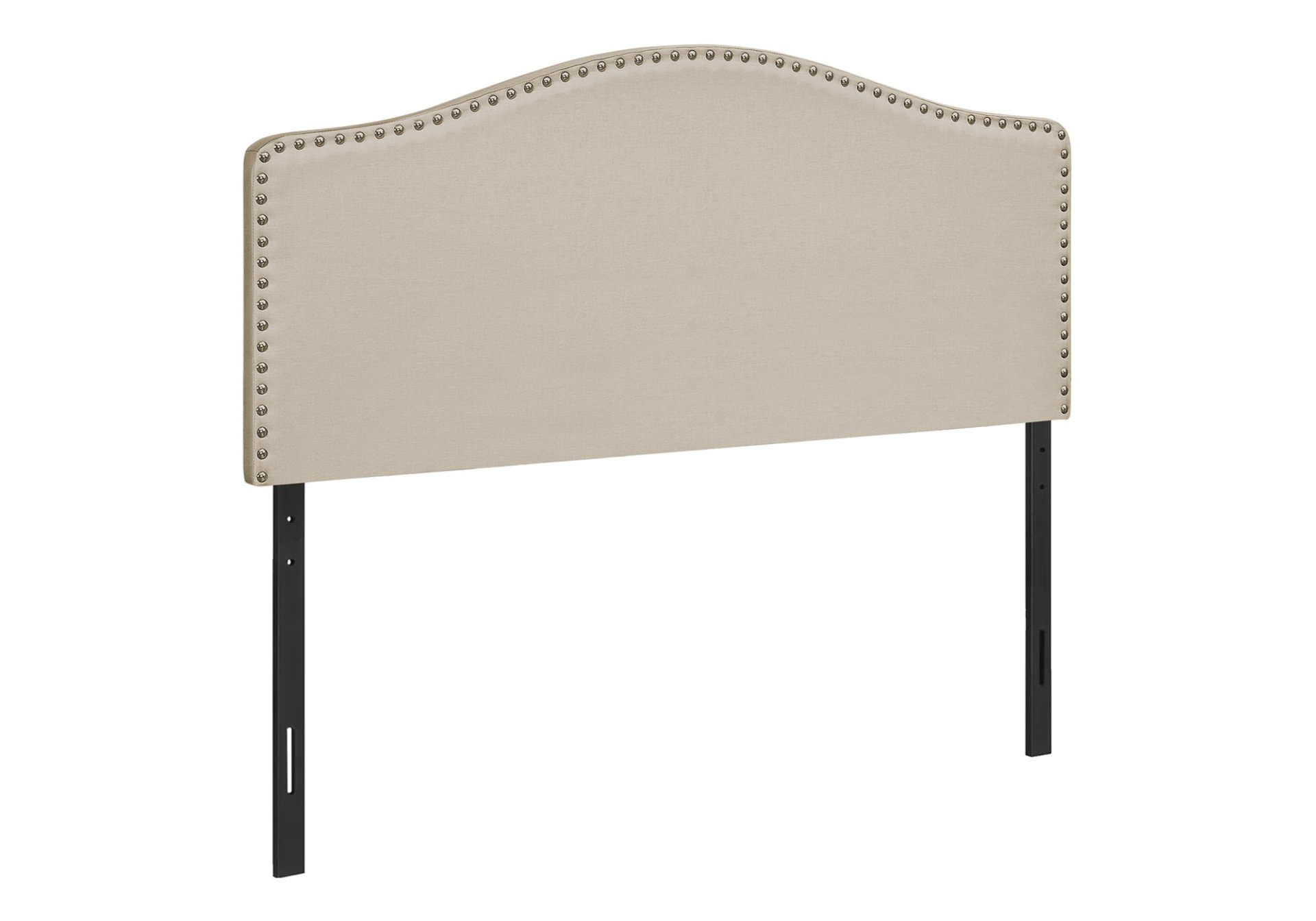 Full Size, Bed Headboard Only, Upholstered, Transitional - Beige - Image 2