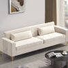 Aesthetic Sofas For Living Room, 3 Seater Couch With Classic Modern Appeal And Luxurious Soft Comfort - Beige - Image 8