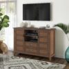 Burlington - Tall TV Media Stand - Rustic Natural Aged Brown - Image 7