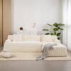 Cloud - Sectional Sofa Upholstered Couch, Free Combined Sofa For Living Room - Beige - Image 9