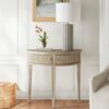 Vintage Storage Console Table With Elegant Farmhouse Charm - Reclaimed Wheat - Image 2