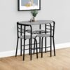 3 Pieces Dining Table Set, Small, Contemporary & Modern - Gray - Image 11