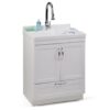 Maile - Laundry Cabinet With Pull-Out Faucet And Abs Sink - Pure White - Image 8