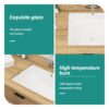 Undermount Rectangular Bathroom Sink With Overflow - White - Image 7