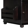 Vintage End Table Flip Top Side Table With USB Ports, 1 Multifunctional Drawer With Cup Holders, Sofa Couch Table With Bookshelf For Living Room And Small Space - Espresso - Image 17