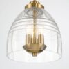 Ember - 3 Candle Lights Chain Pendant - Clear / Gold - Image 5