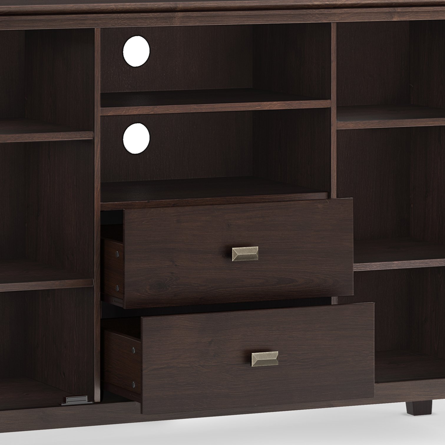 Artisan - Tall TV Media Stand - Dark Chestnut Brown - Image 5